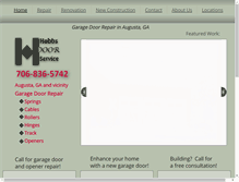 Tablet Screenshot of hobbsdoor.net